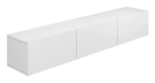 Szafka wisząca RTV Dallas 180 cm trzydrzwiowa do salonu biała