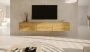 Szafka wisząca RTV Dallas 180 cm trzydrzwiowa do salonu Dąb Artisan