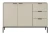 Komoda Austin 150 cm z 3 szufladami do salonu kaszmir/czarny