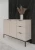 Komoda Austin 150 cm z 3 szufladami do salonu kaszmir/czarny