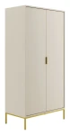 Szafa Austin 100 cm dwudrzwiowa do przedpokoju kaszmir/złoty