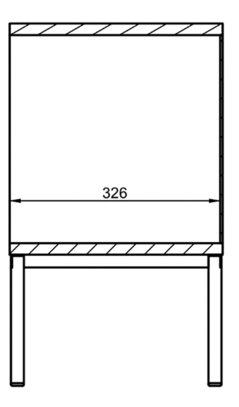 Szafka RTV Austin 135 cm dwudrzwiowa z szufladą do salonu biały/złoty