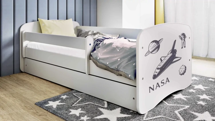 Łóżeczko dla chłopca 140x70 BABYDREAMS - Nasa