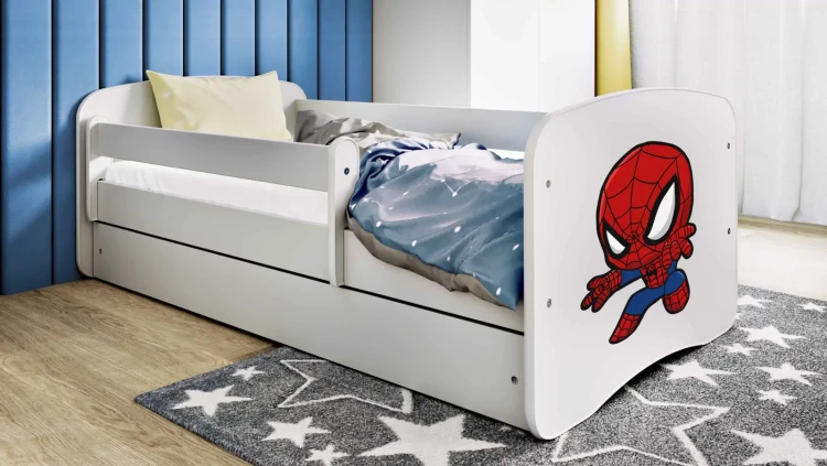 Łóżeczko dla chłopca 180x80 BABYDREAMS - Spirderman