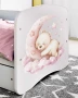 Komoda dla chłopca BABYDREAMS 3 szuflady - sen - miś i księżyc