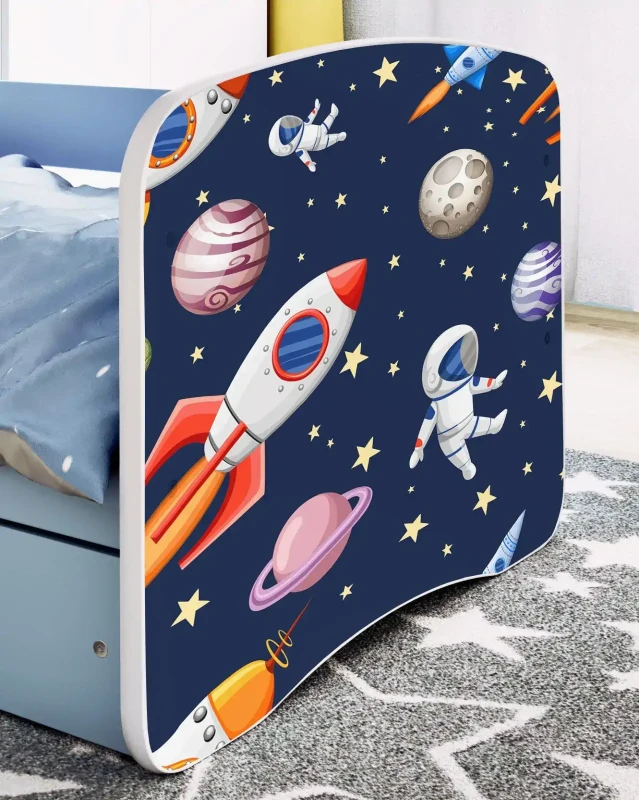 Komoda dla chłopca BABYDREAMS 3 szuflady - kosmos