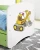 Zestaw mebli dziecięcych dla chłopca z łóżkiem 160x80 BABYDREAMS - koparka