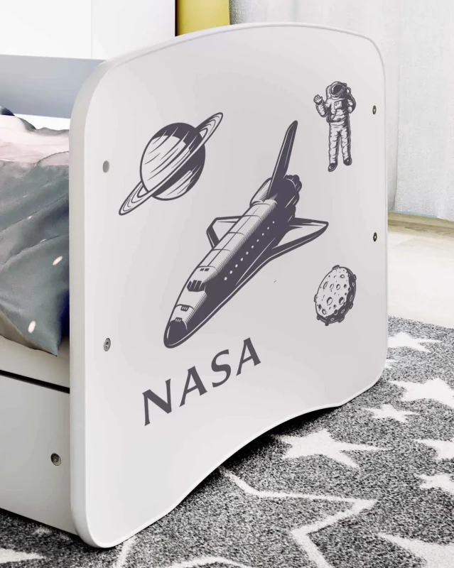 Zestaw mebli dziecięcych dla chłopca z łóżkiem 160x80 BABYDREAMS - Nasa