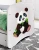 Zestaw mebli dziecięcych dla chłopca z łóżkiem 140x70 BABYDREAMS - panda z bambusem