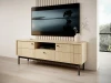 Szafka RTV Japandi 154 cm z szufladą do salonu Dąb Linea