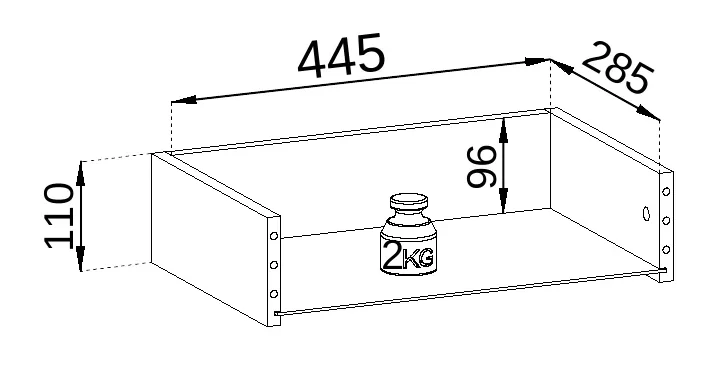 Szafka RTV Japandi 154 cm z szufladą do salonu Dąb Linea