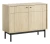 Komoda Japandi 104 cm dwudrzwiowa do salonu Dąb Linea