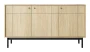Komoda Japandi 154 cm trzydrzwiowa do salonu Dąb Linea