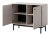 Komoda Japandi 104 cm dwudrzwiowa do salonu Kaszmir
