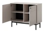 Komoda Japandi 104 cm dwudrzwiowa do salonu Kaszmir