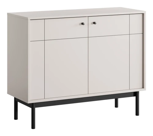 Komoda Japandi 104 cm dwudrzwiowa do salonu Kaszmir