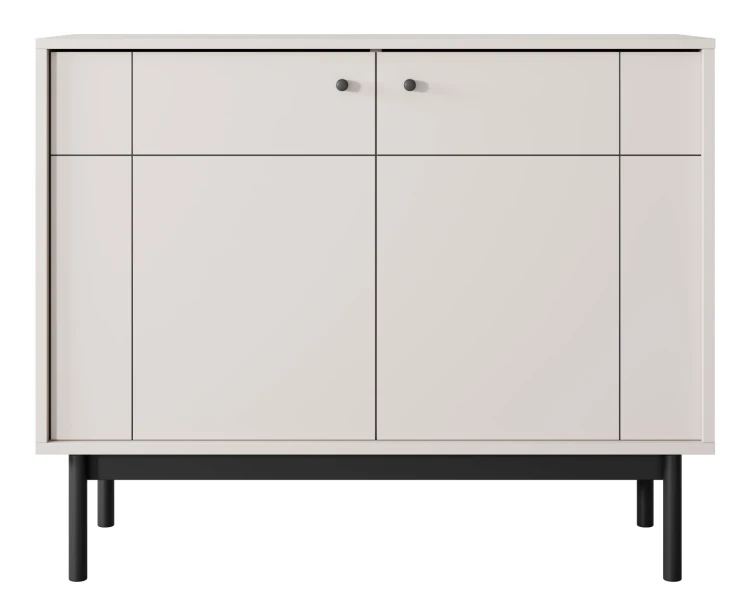Komoda Japandi 104 cm dwudrzwiowa do salonu Kaszmir