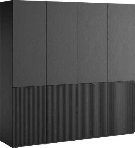 Zestaw 2 szaf modułowych Sandbox Nova 200 cm czarny grafit