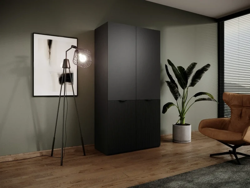 Zestaw 2 szaf modułowych Sandbox Nova czarny grafit + Antisol czarny grafit