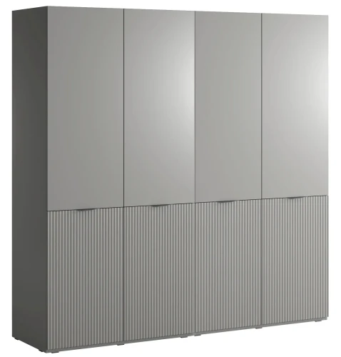 Zestaw 2 szaf modułowych Sandbox Nova 200 cm szary platynowy