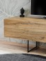 Meblościanka Rise 240 cm z oświetleniem LED do salonu dąb flagstaff