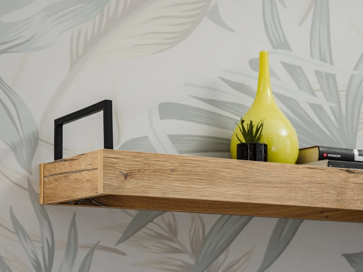 Meblościanka Rise 240 cm z oświetleniem LED do salonu dąb flagstaff