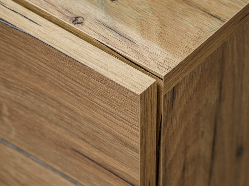 Meblościanka Rise 240 cm z oświetleniem LED do salonu dąb flagstaff