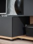 Meblościanka Silk II 240 cm zestaw 4 elementy z LED do salonu antracyt