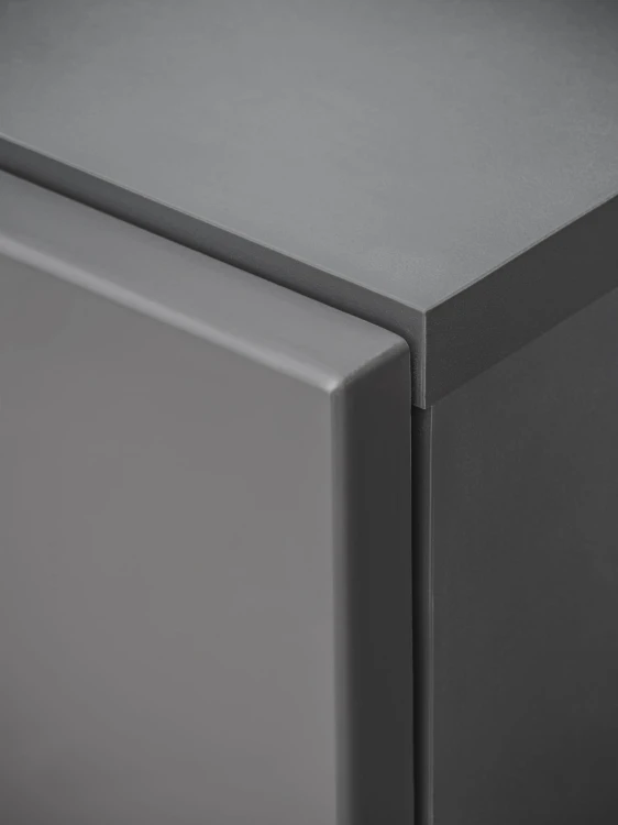 Meblościanka Silk II 240 cm zestaw 4 elementy z LED do salonu antracyt