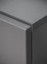 Meblościanka Silk II 240 cm zestaw 4 elementy z LED do salonu antracyt