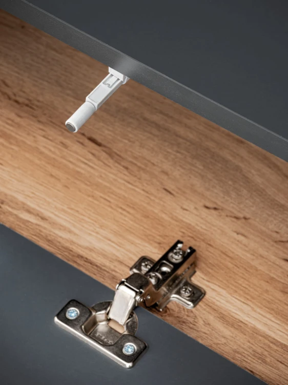 Meblościanka Silk II 240 cm zestaw 4 elementy z LED do salonu antracyt