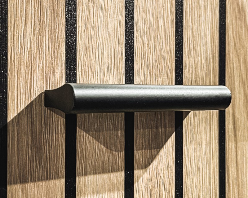 Zestaw mebli do przedpokoju Marco III pięć elementów antracyt/dąb artisan