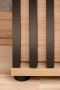 Szafa dwudrzwiowa Pedro 60 cm z lamelami do przedpokoju hickory jackson/czarny