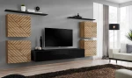 Meblościanka Switch Lamel IV zestaw 7 elementów do salonu