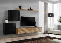 Meblościanka Switch Lamel V zestaw 4 elementy do salonu