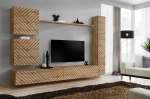 Meblościanka Switch Lamel VIII zestaw 6 elementów do salonu