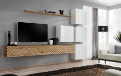 Meblościanka Switch Lamel IX zestaw 7 elementów do salonu
