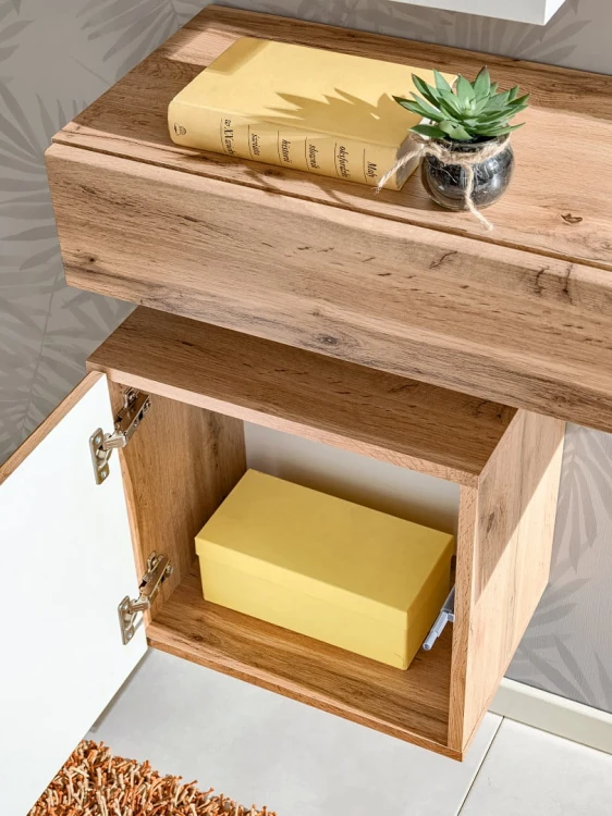 Szafka wisząca Easy VI 40 cm kwadratowa do przedpokoju dąb wotan