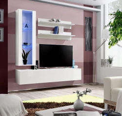 Meblościanka Fly H2 zestaw 4 elementy z oświetleniem LED do salonu