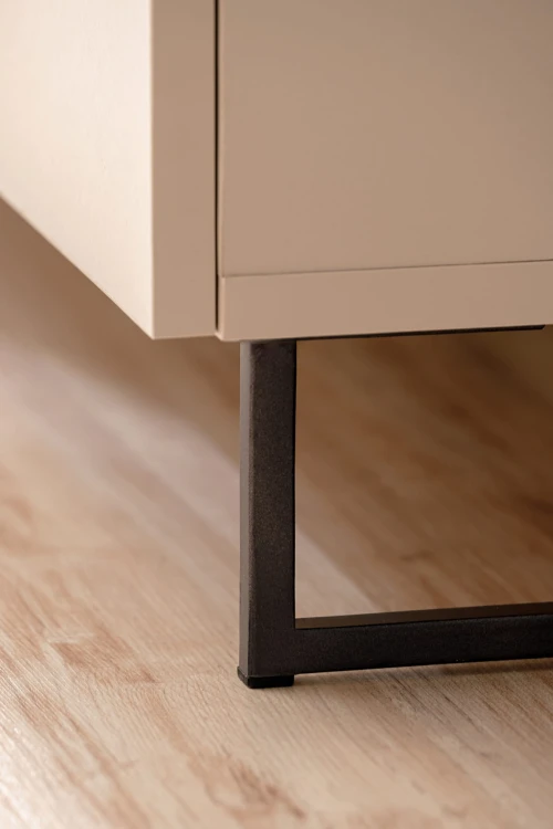 Meblościanka Gusto LUX A z oświetleniem LED do salonu kaszmir/dąb artisan