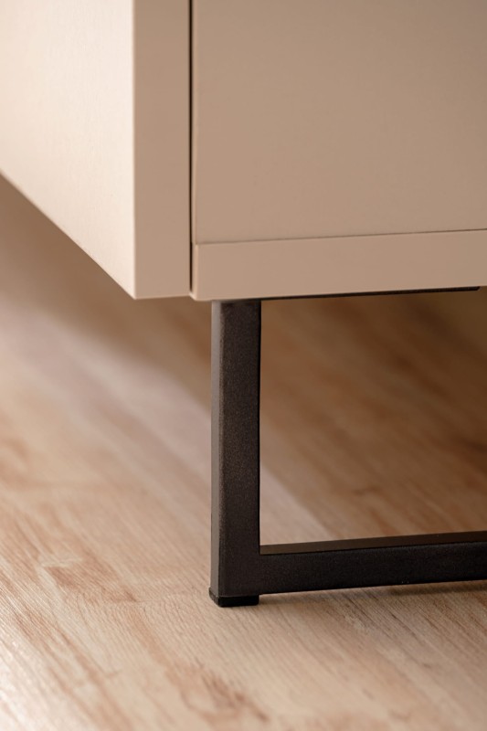 Meblościanka Gusto LUX A z oświetleniem LED do salonu kaszmir/dąb artisan