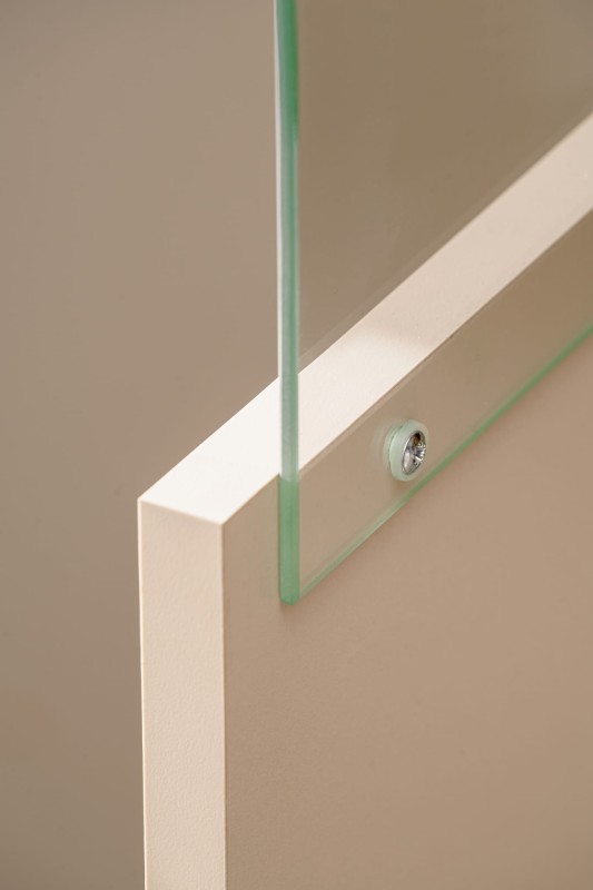 Meblościanka Gusto LUX B z oświetleniem LED do salonu kaszmir/dąb artisan