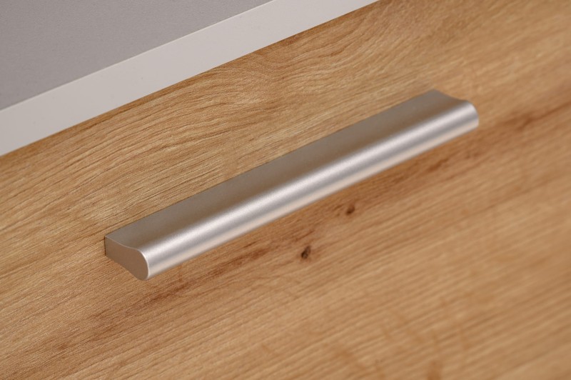 Meblościanka Roi zestaw 3 elementy do salonu perla gray/dąb artisan