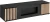 Szafka RTV Cameron 163 cm z biokominkiem do salonu czarny/hickory jackson