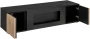 Szafka RTV Cameron 163 cm z biokominkiem do salonu czarny/hickory jackson