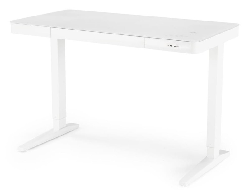 Biurko B52 z funkcją regulacji wysokości i ekranem dotykowym biały