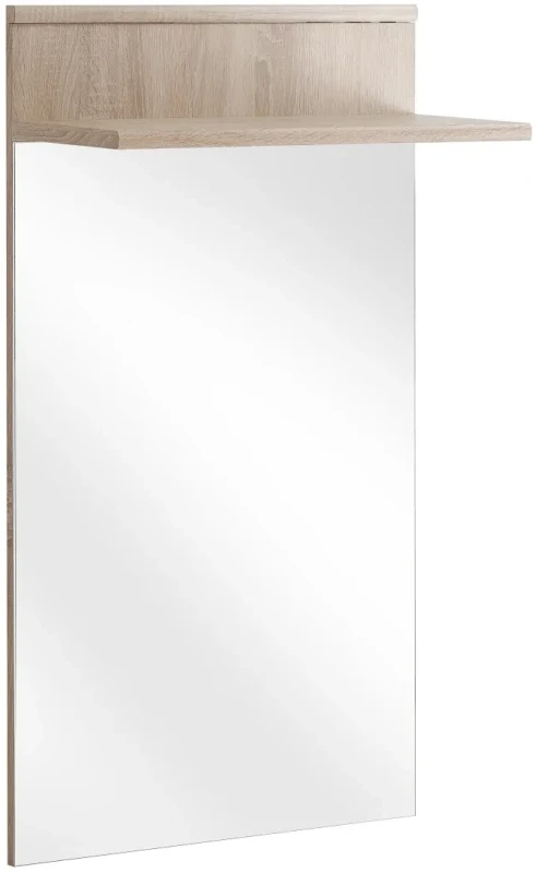 Lustro Amario 60 cm z półką do przedpokoju dąb sonoma