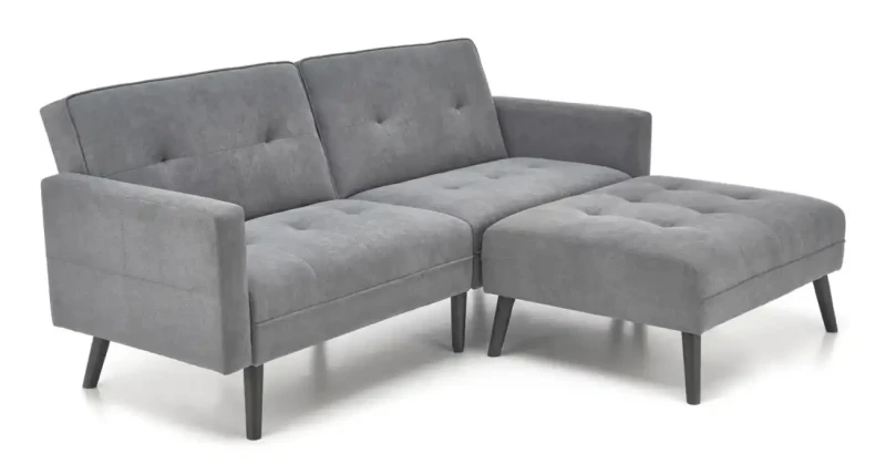 Sofa rozkładana Cornelius z funkcją narożnika popielaty