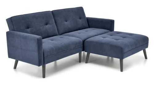 Sofa rozkładana Cornelius z funkcją narożnika niebieski