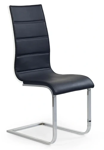 Krzesło K104 do jadalni eco skóra czarny/biały